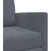 Grindų Sofa-Lova Tamsiai pilka 74 x 77 x 81 cm Aksomas
