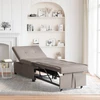 Ištraukiama sofa-lova Taupe 194 x 50 x 82 cm audinys