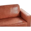 Sofa Beliani 4 vietų svetainės baldų komplektas SAVALEN, ekologiška oda, auksinė ruda