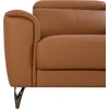 Sofa Beliani 4 vietų svetainės baldų komplektas NARWIK iš natūralios odos, rudas
