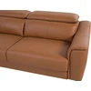 Sofa Beliani 4 vietų svetainės baldų komplektas NARWIK iš natūralios odos, rudas