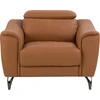 Sofa Beliani 4 vietų svetainės baldų komplektas NARWIK iš natūralios odos, rudas