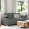 Dvivietė sofa Tamsiai pilka 180 cm audinys