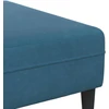 Sofa 3 vnt. Mėlyna Aksomas