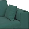Sofa 3 vnt. Tamsiai žalia Aksomas