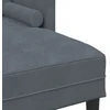 Sofa Sofos komplektas su pagalve Tamsiai pilka Poliesteris