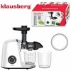 Sulčiaspaudė Lėtaeigė sulčiaspaudė vaisiams ir daržovėms, horizontali, balta, 150 W, Klausberg KB-7869