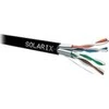 Montavimo kabelis Solarix STP, Cat6A, laidas, PE, ritė 500m SXKD-6A-STP-PE