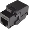 Solarix Keystone CAT5e UTP RJ45 juoda samogwintująca SXKJ-5E-UTP-BK-SA