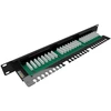 SX24L-5E-UTP-BK 19" patch panel Solarix 24 x RJ45 CAT5E UTP su listwą 1U