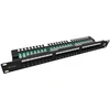 SX24L-5E-UTP-BK 19" patch panel Solarix 24 x RJ45 CAT5E UTP su listwą 1U