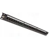 SX24L-5E-UTP-BK 19" patch panel Solarix 24 x RJ45 CAT5E UTP su listwą 1U