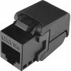Solarix savisriegio raktinis akmuo CAT5E UTP RJ45 juodas SXKJ-5E-UTP-BK-SA
