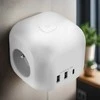 „Solight Cube“ maitinimo lizdas, 3x 16A + USB A+C, baltas, įjungimo/išjungimo jungiklis