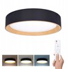 „Solight“ LED šviestuvas su nuotolinio valdymo pultu „Larios Juodas“, 48 W, 3360 lm, 39 cm, keičiantis spalvą, reguliuojamas ryškumas