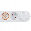 „Solight PP152USBC“ 5 kontaktų ilgintuvas su USB A+C įkrovikliu, 2,4 A, baltas