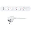 „Solight PP152USBC“ 5 kontaktų ilgintuvas su USB A+C įkrovikliu, 2,4 A, baltas