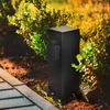 Solight Słupek sodo IP44, nerūdijantis plienas, 2 gniazda, profil kwadratowy, juoda (PG11B)