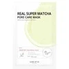 SOME BY MI Real Super Matcha Pore Care Mask - poras prižiūrinti lakštinė kaukė su matcha, 1 vnt.