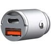 Įkroviklis Somostel Somostel kroviklis samochodowa USB / Typ-C 5A 30W QC PD sidabrinė SMS-A99 (35519)
