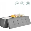 SONGMICS sulankstomas suoliukas su daiktadėže 110 x 38 x 38 cm LSF77G