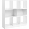 Songmics Balta knygų spinta su 8 lentynomis 97,5 x 30 x 100 cm