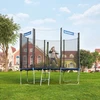 Songmics Sodo batutas Ø 244 cm, apvalus batutas su apsauginiu tinklu, su paminkštintais stulpais, apsauginiu uždanga, bandymas (STR10FT XXX)