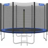 Songmics Sodo batutas Ø 244 cm, apvalus batutas su apsauginiu tinklu, su paminkštintais stulpais, apsauginiu uždanga, bandymas (STR10FT XXX)