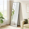 Songmics Veidrodis 150 x 40 cm, juodas