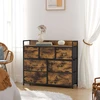 SONGMICS komoda su 7 medžiaginiais stalčiais, 98 x 28,5 x 85 cm, LTS137B01
