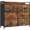 SONGMICS komoda su 7 medžiaginiais stalčiais, 98 x 28,5 x 85 cm, LTS137B01