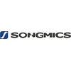 SONGMICS papuošalų dėžutė su 4 lygiais, stiklinis dangtis, 3 stalčiai, matinė balta JBC161W01