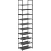 SONGMICS 10 lygių batų lentyna su metaliniu rėmu 28 x 45 x 173 cm LSH010B02