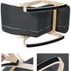 SONGMICS supamasis fotelis su 5 padėčių reguliuojama kojų atrama, iki 150 kg, LYY10G