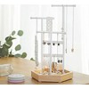 SONGMICS papuošalų stovas iš metalo ir medžio, 18 x 20.5 x 36 cm, baltas JJS03NW