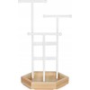 SONGMICS papuošalų stovas iš metalo ir medžio, 18 x 20.5 x 36 cm, baltas JJS03NW