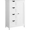 Songmics VASAGLE vonios kambario spintelė 55 × 82 × 30 cm su 4 stalčiais, LHC41W