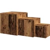 šoniniai staliukai 3 vnt Old Wood Engineered Wood