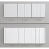 SONOFF M5 3 klavišų sieninis jungiklis 86mm pločio baltas M5-3C-86