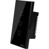 Šakotuvas Sonoff T3US3C - 3-Gang Wi- Fi Smart Wall perjungiklis US - Juoda