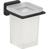 Sieninė dantų šepetėlių stiklinė GEDY ATENA 441014, juoda