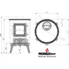 Ketinė krosnelė NORDFLAM PALESTRO PATINE 7.6 kW