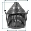 Vyno indas su plastikiniu krepšiu BROWIN 644020, 20 l