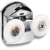 Thema Lux Thema_Lux Dvigubi virš dušo kabinos ratukai, 2vnt 21mm QZ-20 CH2G21