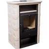 Fireplace NORDFLAM VERA CAPPUCCINO su plytelėmis. 6 kW