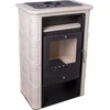 Fireplace NORDFLAM VERA CAPPUCCINO su plytelėmis. 6 kW