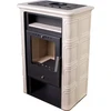 Fireplace NORDFLAM VERA CAPPUCCINO su plytelėmis. 6 kW