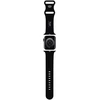Hello Kitty apyrankė HKAWLSCHBLK Apple Watch 42/44/45/49mm juodos spalvos apyrankė Silicone Kitty Head