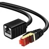 Spacetronik Kabelis LAN ilgintuvas CAT7 juoda 2m