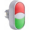 Spamel Dvigubo valdymo mygtuko pavara 22mm su spyruokliniu grąžinimu žaliai raudonai SP22-2KL-Z/C